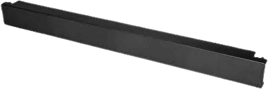 Wall Mount - 1U, 19" Toolless rack mount Blank Panel, black, PVC - EBP01RM-PT-BK