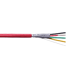 R1193 – Ramcro Fire Alarm Cable, 2x1.0mm², Shielded, LSZH, Red Outer Jacket