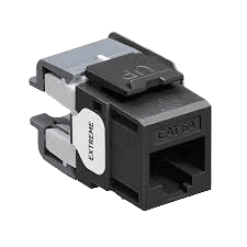 Leviton Cat6A UTP 10G Keystone Jack Black – 6110G-RE6