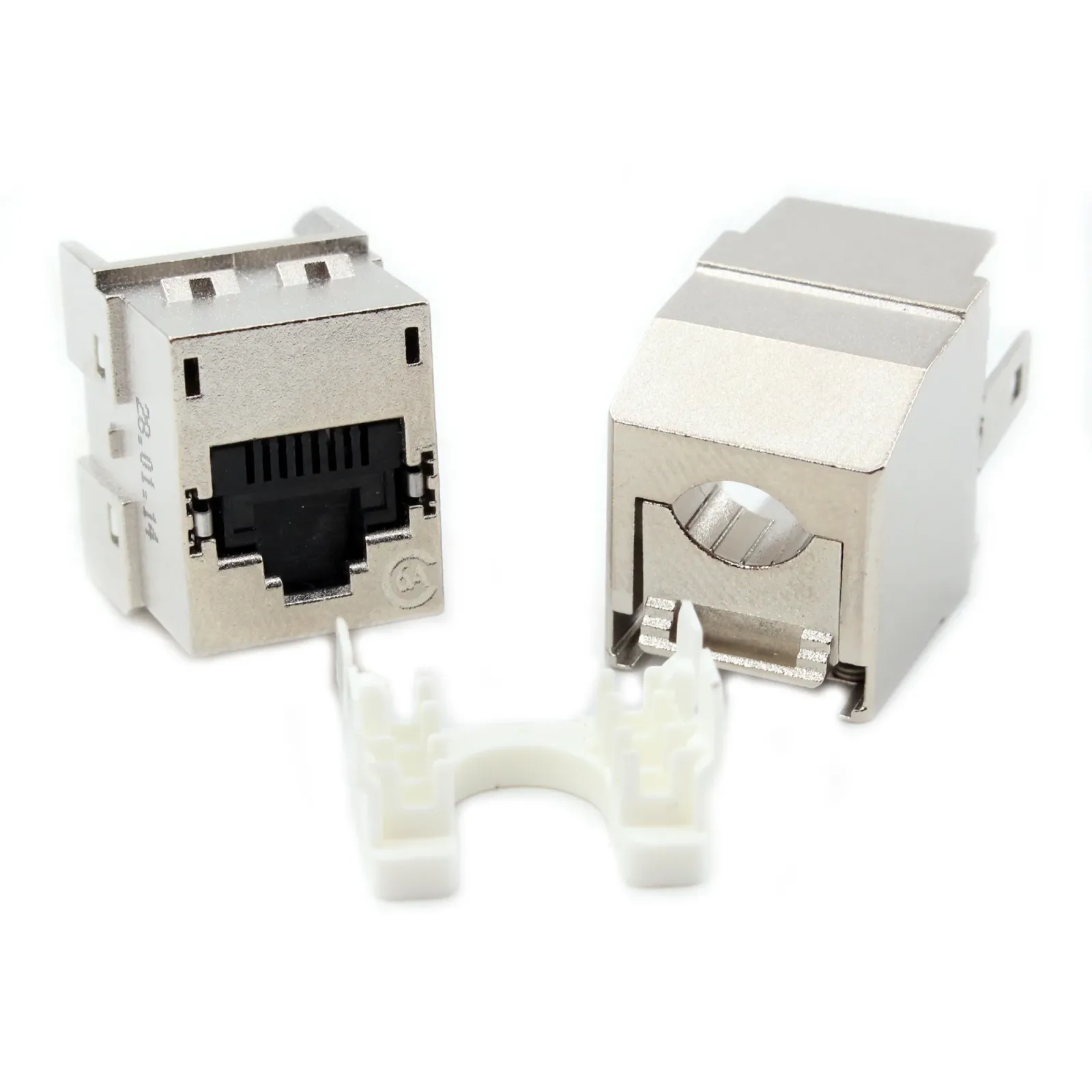 Molex Powercat 6A Shielded JAck 8W Black Shutter