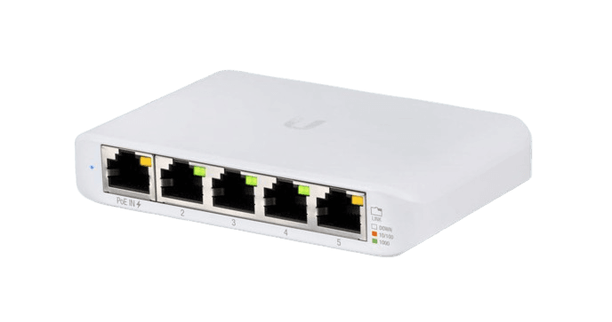 Ubiquiti - USW-FLEX MINI - Mini 5-Port Gigabit Managed Switch, with USB-C Power Adapter