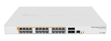 Mikrotik CRS328-24P-4S+RM 24 Port Gigabit Ethernet Router/Switch with Four 10Gbps SFP+ Ports in 1U rackmount
