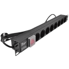 Wall Mount - Basic PDU, Schuko Type 8 outlets, Schuko Input Plug - EPDHSC08-SC-13-BK