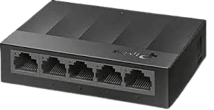 TP-Link - LS1005G - 5-Port Desktop/Wallmount Gigabit Ethernet Switch/Hub , With Network Splitter , Plug and