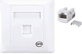 Avalon Dual Faceplate 86x86mm for Two Keystone Jacks – ANWSFP-2P