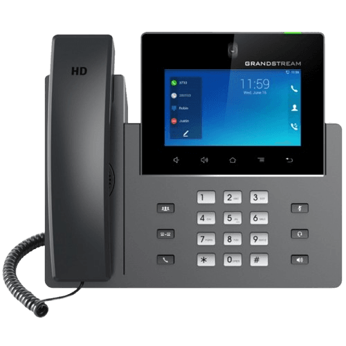 GrandStream Networks GRP2602P, IP Phone Black - 2 lines LCD Wi-Fi