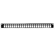 Avalon Cat.6 48 Port Unshielded Patch Panel 1U 19" Black – AN1UC6UPP-48-BL