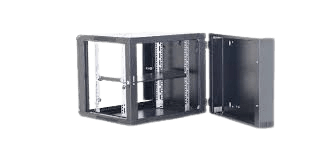 DATACOM - 9U DUAL SECTION WALL MOUNT CABINET 600(W) X 600(D) REMOVABLE SIDE PANEL WITH 19" EQUIPMENT