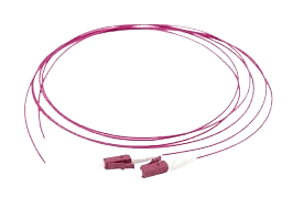 Metacom - LC OM3 Fibre Pigtail 1mtr Tight Buffered 900um Purple - MCT-2OM3-L1-10