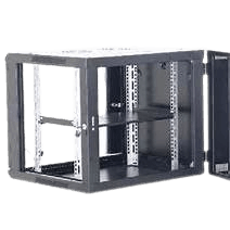 DATACOM - 15U DUAL SECTION WALL MOUNT CABINET 600(W) X 600(D) REMOVABLE SIDE PANEL WITH 19" EQUIPMENT