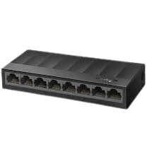 TP-Link - LS1008G - 8-Port Desktop/Wallmount Gigabit Ethernet Switch/Hub , With Ethernet Splitter , Plug &