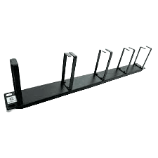 DATACOM 1U 19" Cable Manager with 4 Metallic Rings - Black (DC-CMT19-1UBK)