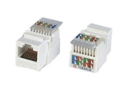 Avalon Cat6 UTP Keystone Jack 90° White – ANC6UPKJ-90