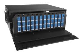 Techlogiks 144port 4U 19" Rack mount SC-SX/LC-DX Fiber Patch Panel with 144core Splice Tray Unloaded Grey