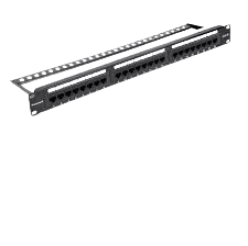 METACOM CAT6 UTP , 1U , 24 Port Patch Panel - Fully Loaded Keystone Jacks - MCS-6-PPL-24M-UTP