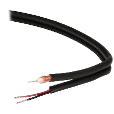 R1721 – Ramcro Coaxial CCTV Cable, RG59 + 2x0.75mm² Power, Black Jacket