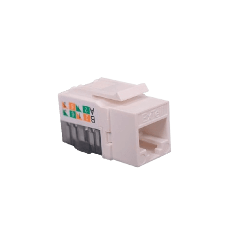 ExTell -CAT 6A 180° Shielded Keystone Jack - EK6AS1806