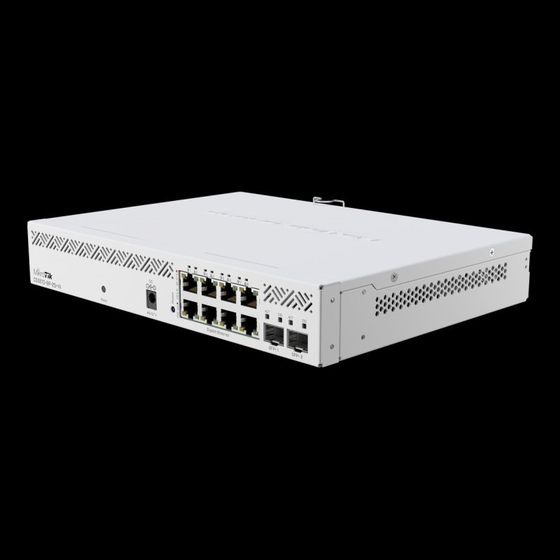 Mikrotik CSS610-8G-2S+in Cloud Smart Switch 8X Gigabit Ethernet Ports 2X SFP+ Ports for 10G Fiber and PoE-in