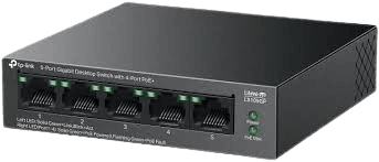 TP-Link - LiteWave LS105GP switch Unmanaged Gigabit Ethernet (10/100/1000) , Power over Ethernet (PoE)