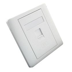 Corning/3M Single Faceplate UK White