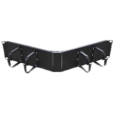 DATACOM - 2U 19" CABLE MANAGER 4 RING TYPE-BLACK - DC-CMT19-2UBK