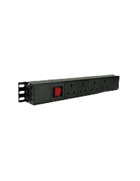 DATACOM - 4 WAY 1U HORIZONTAL SWITCHED PDU-BLACK - DC-PDI-SHBLK-04