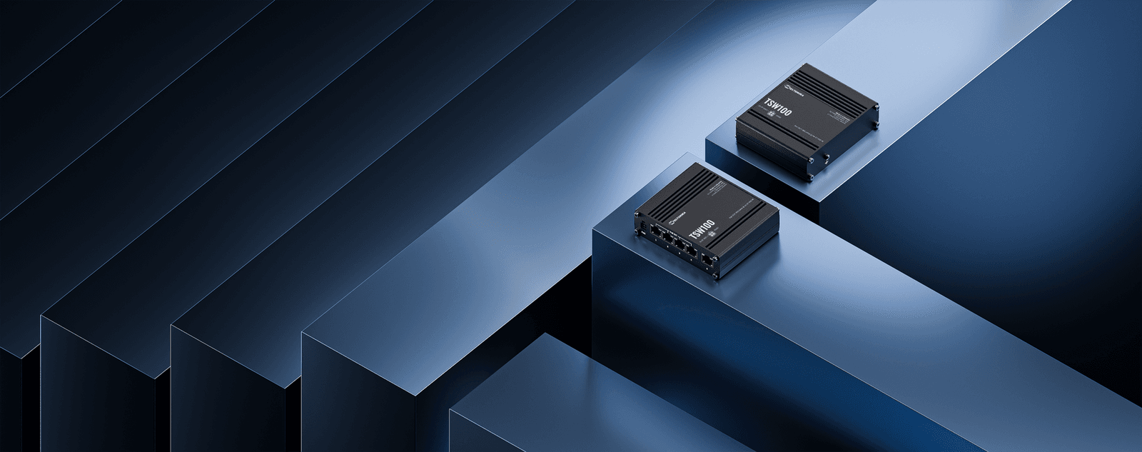 Teltonika TSW100 5-Port Gigabit PoE+ Industrial Switch