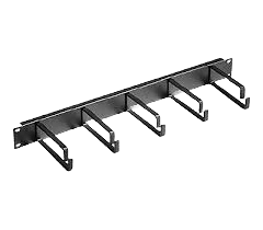 Leviton 1U 19" Cable Manager with 5 Rings – MMCACCCM001