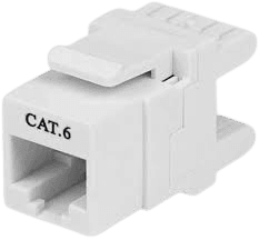 ExTell - CAT 6 180° Shielded Keystone Jack - EK6XS1806