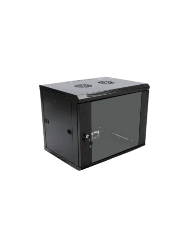 DATACOM - 9U SINGLE SECTION WALL MOUNT CABINET 600(W) X 600(D) REMOVABLE SIDE PANEL WITH 19" EQUIPMENT