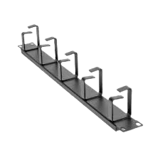 1U, 19" rack mount Cable manager, Duct type, black - ECBMH01-BK