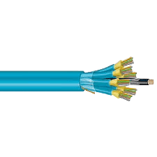 DATACOM DC-FO5M3CTBAYSZ-06 6F Multimode OM3 Tight Buffered Indoor Cable, Aramid Yarn, LSZH Jacket, Aqua