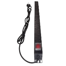 Wall Mount - Basic PDU, UK type, 12 outlets, UK Input Plug - EPDHUK12-UK-13-BK