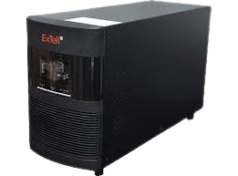 ExTell Spectra Pro - Rack Tower Single Phase Internal Battery 1 KVA Online UPS - Black, PF = 1.0, 12V9Ah x