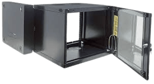 DATACOM - 12U DUAL SECTION WALL MOUNT CABINET 600(W) X 600(D) REMOVABLE SIDE PANEL WITH 19" EQUIPMENT